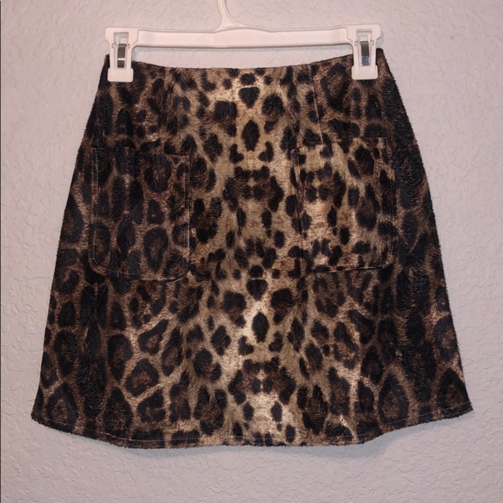 Leopard print skirt